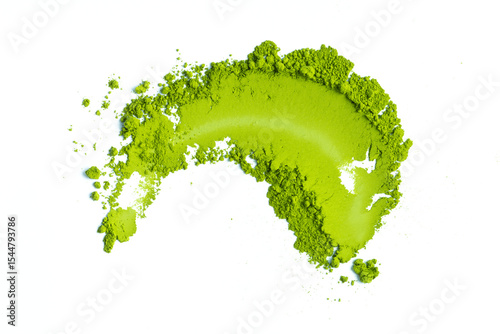Obraz na płótnie powder of matcha isolate on white, high quality image