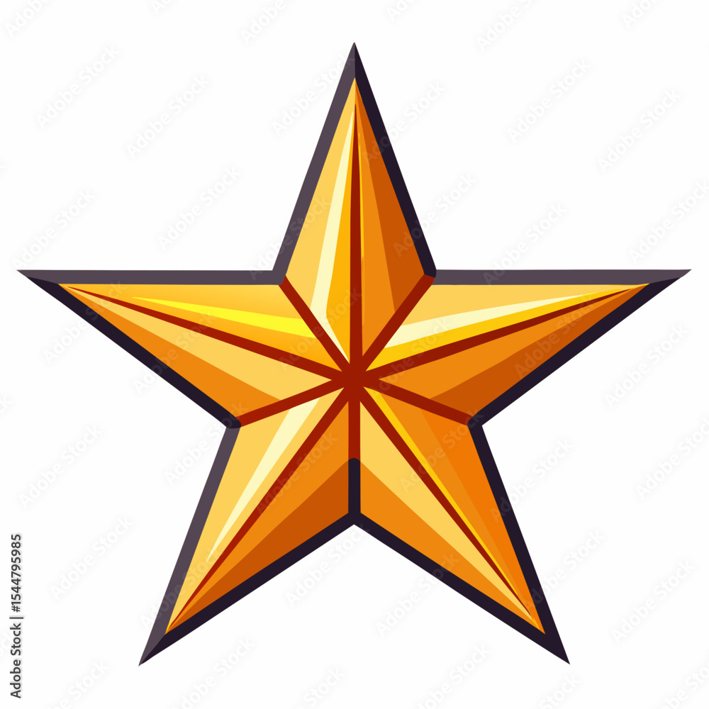 Obraz premium golden star icon