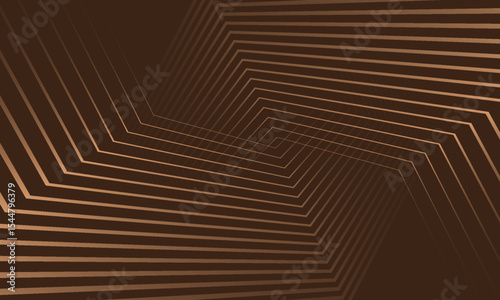 abstract futuristic brown glowing rounded lines on brown background.