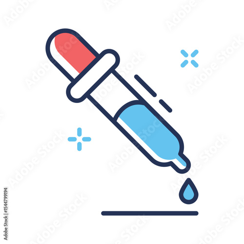 Have a look at this linear style medicine dropper icon
