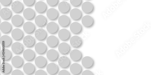 Grey tiles wall. round marble textures, ball tiles. Top view pavement circle block gray texture with seamless patterns floor background. Air Bubble wrap texture background. Textured Background.