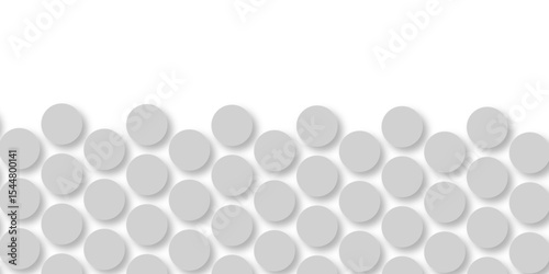 Grey tiles wall. round marble textures, ball tiles. Top view pavement circle block gray texture with seamless patterns floor background. Air Bubble wrap texture background. Textured Background.