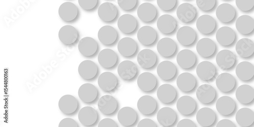 Grey tiles wall. round marble textures, ball tiles. Top view pavement circle block gray texture with seamless patterns floor background. Air Bubble wrap texture background. Textured Background.