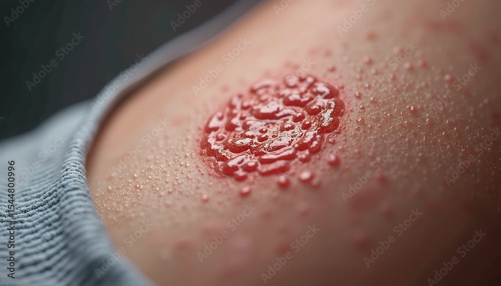 Fototapeta premium Skin lesion close up