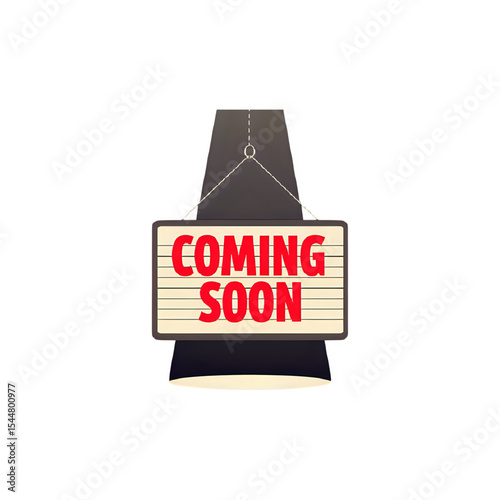Coming Soon Announcement:  Stylish Reveal Sign