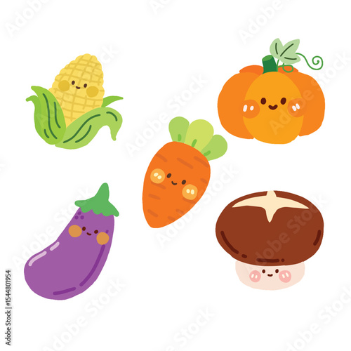 vegetables and fruits element 