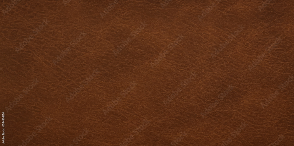 Fototapeta premium Rough brown leather texture provides a vintage surface for a natural design background