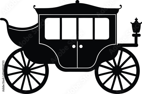 vintage carriage vector