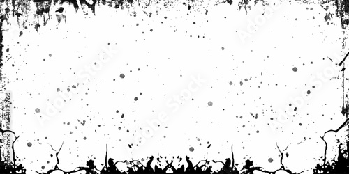 Grunge photo frame template collection. Grunge frames for photo collage, stories and social network media Stencil frame dirty texture rectangle border