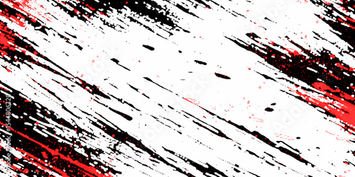 Abstract black paint splatter on white background Vector format grunge scratches wallpaper, paint splatter template, dirt banner, watercolor design