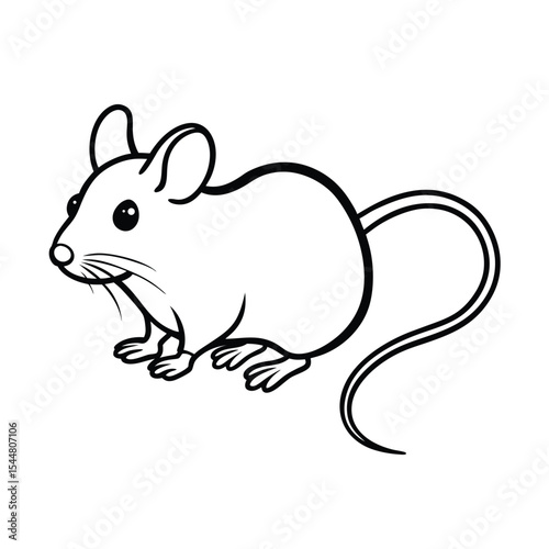 Mouse line art