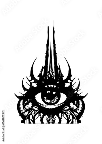 vector illustration of a tribal tattoo