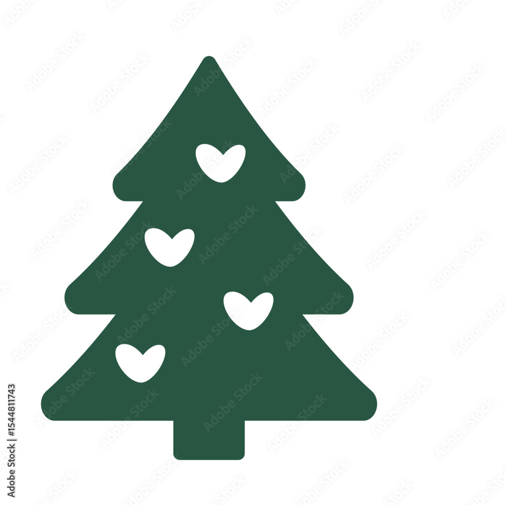 Fototapeta premium christmas tree icon