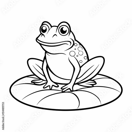 frog on a white background