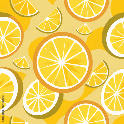 seamless pattern with lemons