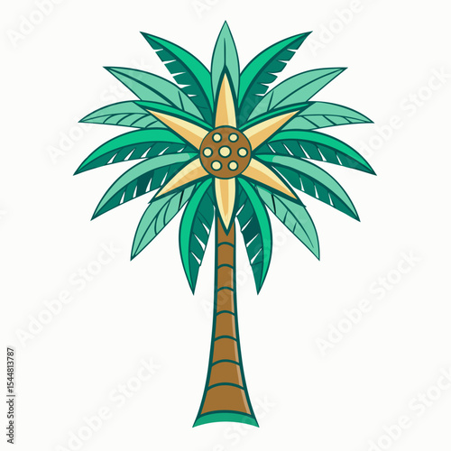 tropical palm tree