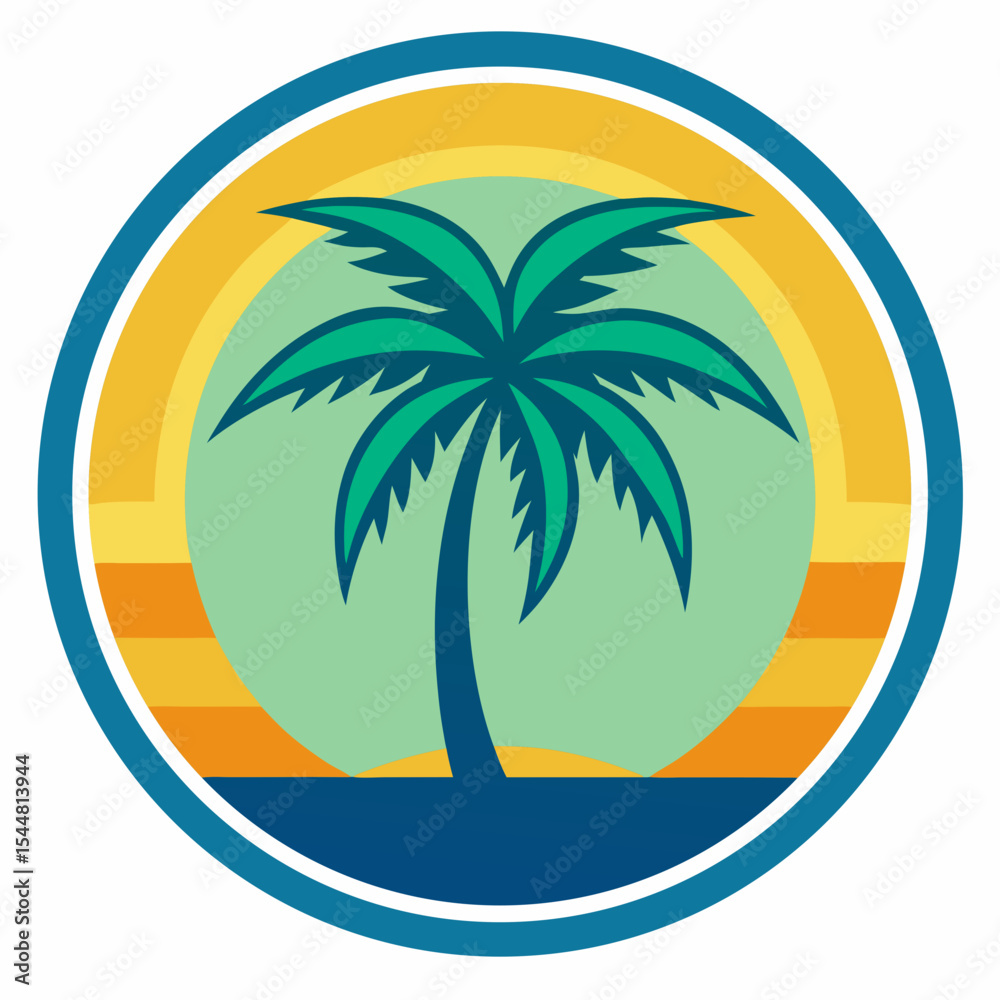 Obraz premium palm tree icon