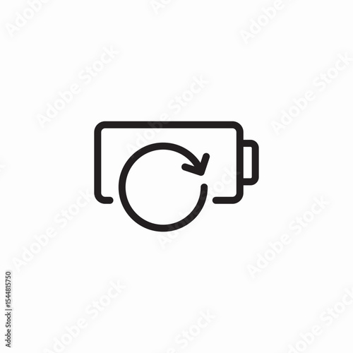 battery replacement icon sign vector