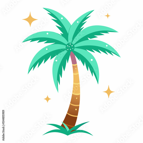 vector illustration of a palm tree