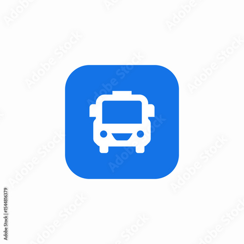bus route icon sign vector