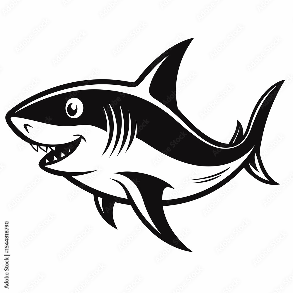 Obraz premium shark vector illustration
