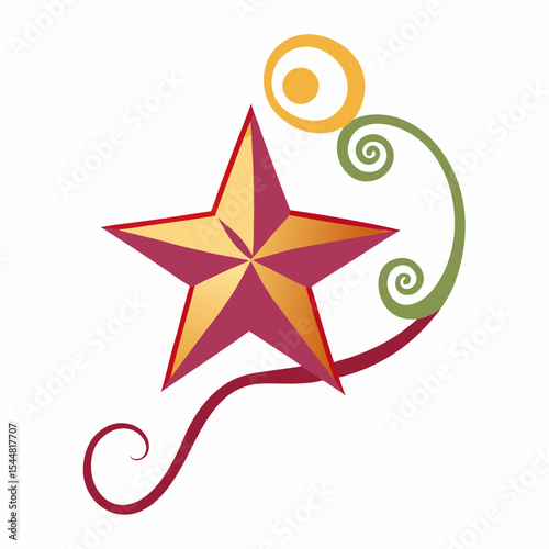 abstract star logo