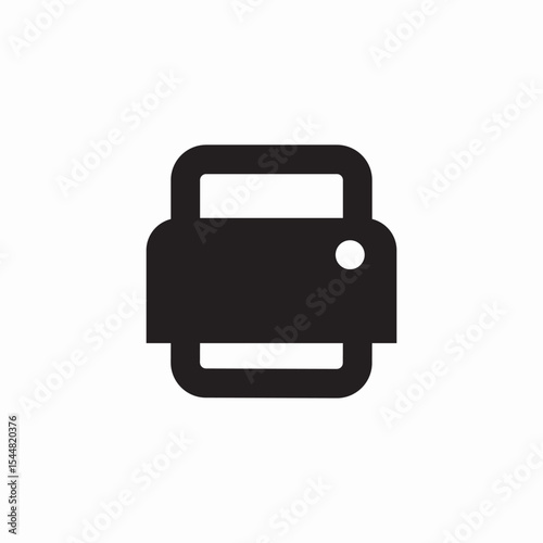 device print paper icon sign vector