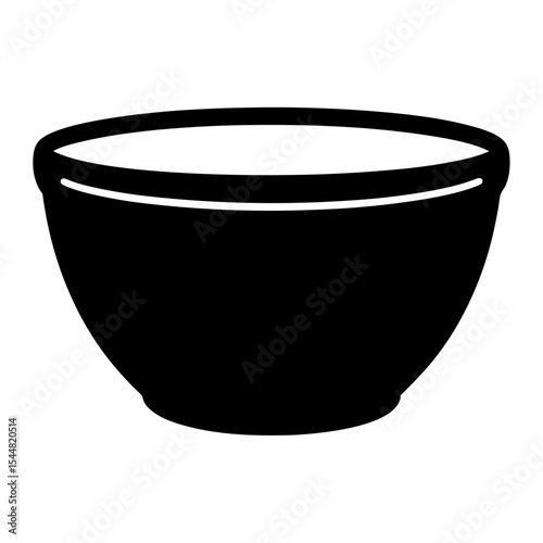 Simple and elegant black bowl for kitchen needs and serving food