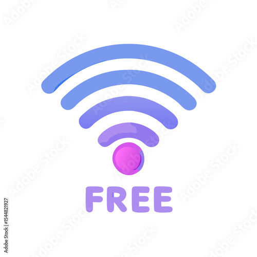 Free WiFi 3D Render Icons