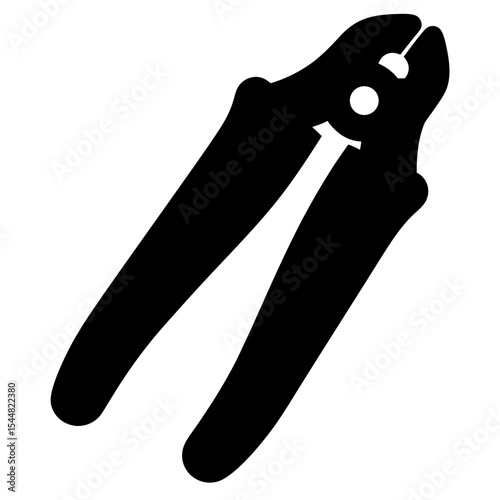 Black and white image of a tool possibly pliers or wire cutters