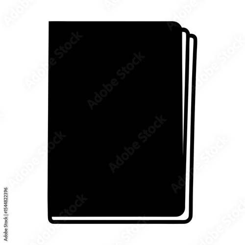 Free Download A simple black book illustration with minimal detail and clear design - GFXLoad