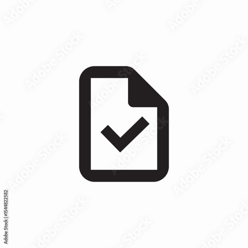 file completed icon sign vector
