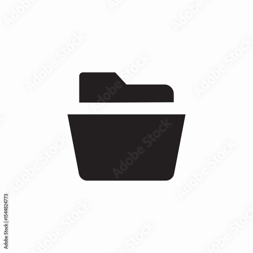 folder open icon sign vector