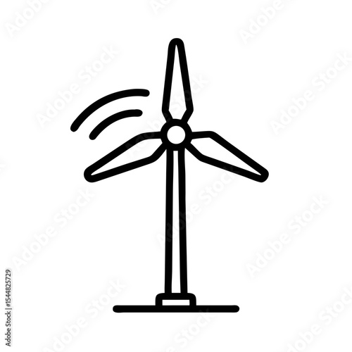wind turbine isolated on white