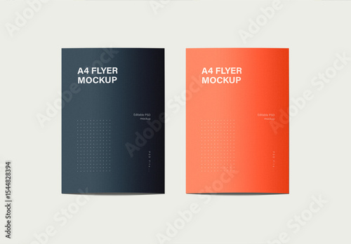 Two A4 Paper Flyer Mockup