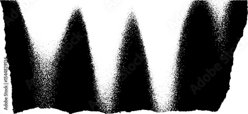 Abstract black and white high contrast peeling sticker design for modern art projects