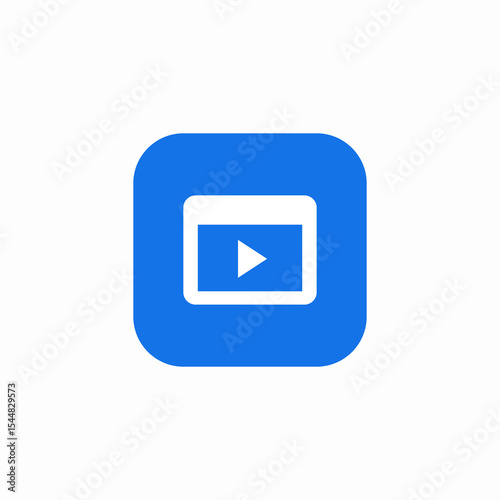 computer media player program icon sign vector