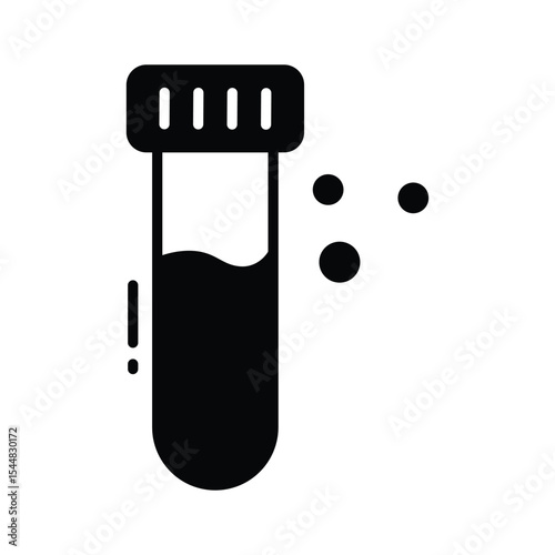 Here is a glyph style icon for test tube testing