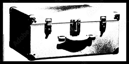 High contrast abstract black and white road case latch design