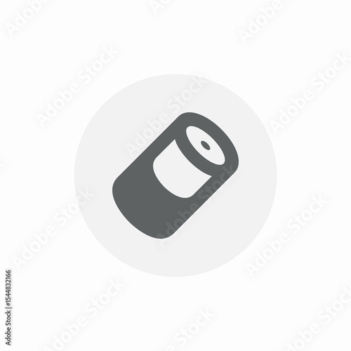 half empty battery icon sign vector