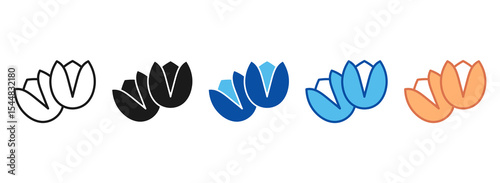 Pistachio Icon Set Multiple Style Collection