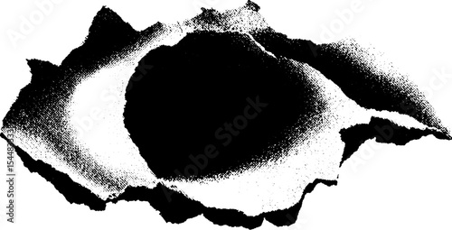 High contrast abstract shell casing debris design for art and decoration