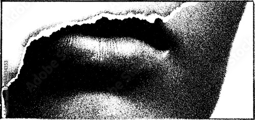 High contrast black and white abstract texture with smudge effect