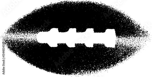 High contrast black and white snapped headphone jack design for artistic projects