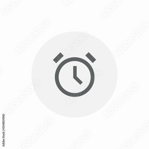 morning alarm icon sign vector