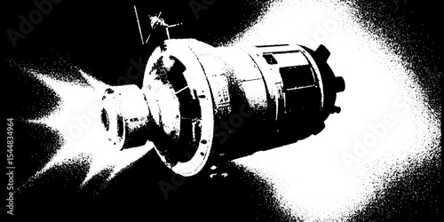 High contrast black and white space station module design for science and exploration