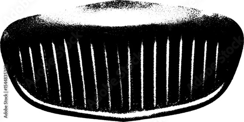 Abstract black and white sportscar grille in high contrast design for art prints
