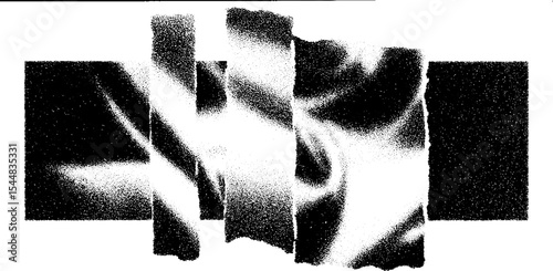 Abstract high contrast black and white spray paint stencil art concept for modern design