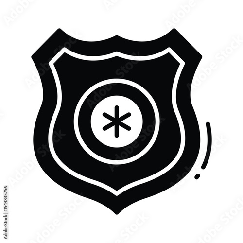 A glyph style icon of medical insurance policy