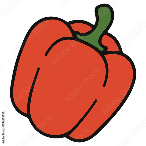 Peppers vector illustration, simple design
